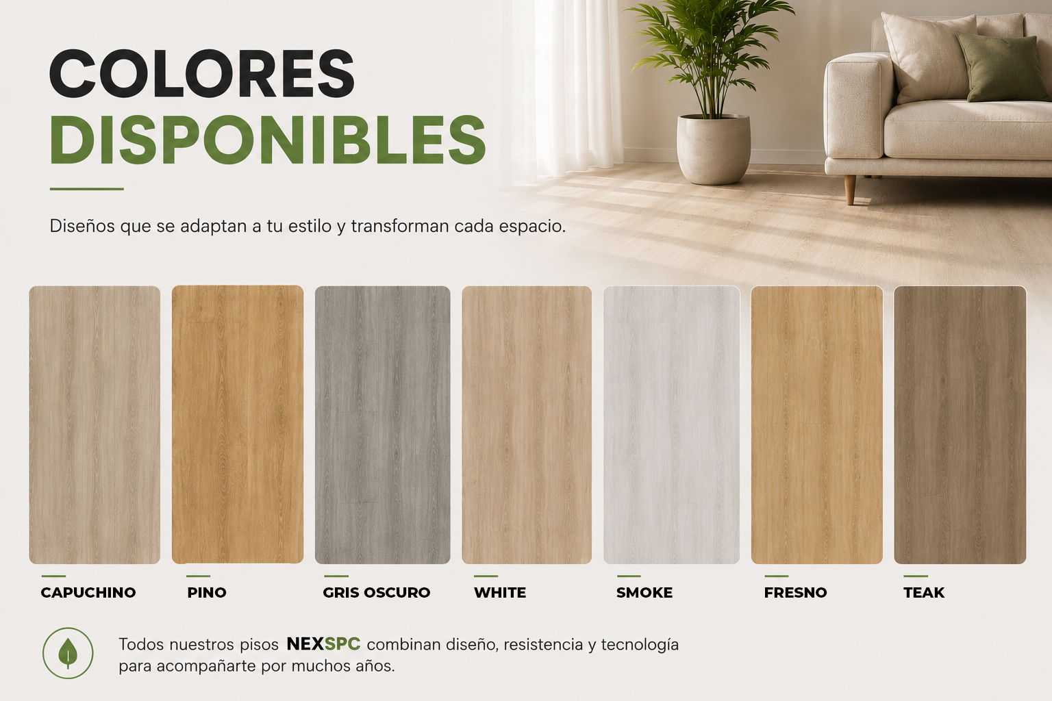 Nexspc Sps Piso Vinilo Pvc Colores Madera Pisos Vinilo Vinílicos Ceramicos PVC Laminados SPC